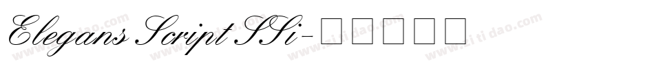 Elegans Script SSi字体转换